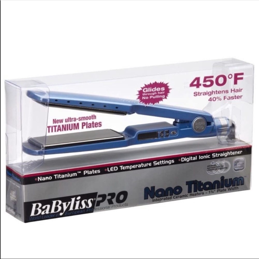 BaByliss Pro nano titanium flat iron